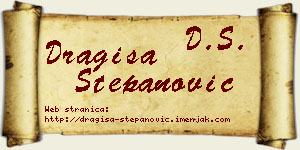 Dragiša Stepanović vizit kartica